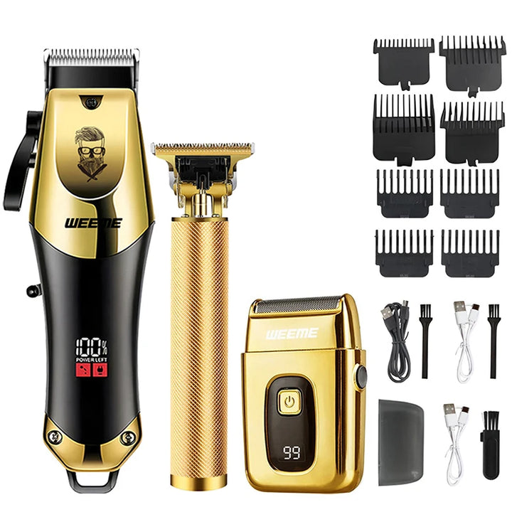 T9 Vintage Rechargeable Hair Clipper Beard Nose Trimmer