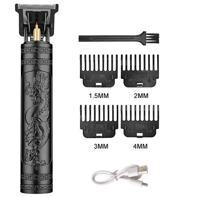 T9 Vintage Rechargeable Hair Clipper Beard Nose Trimmer