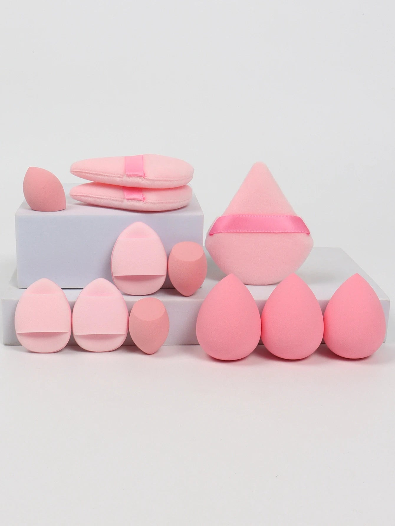 12-Piece Makeup Sponge Set Beauty Blender Powder Puffs