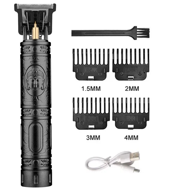 T9 Vintage Rechargeable Hair Clipper Beard Nose Trimmer